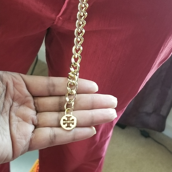 TORY BURCH LEATHER AND CHAIN BELT (NWT) - Picture 4 of 8